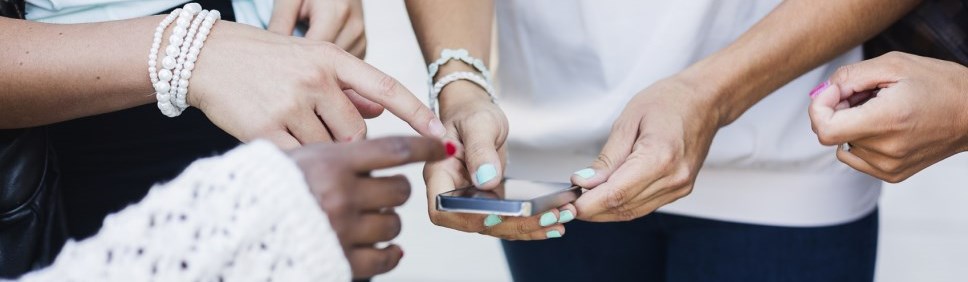 hands and cell phone