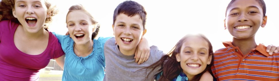 group of youth smiling 